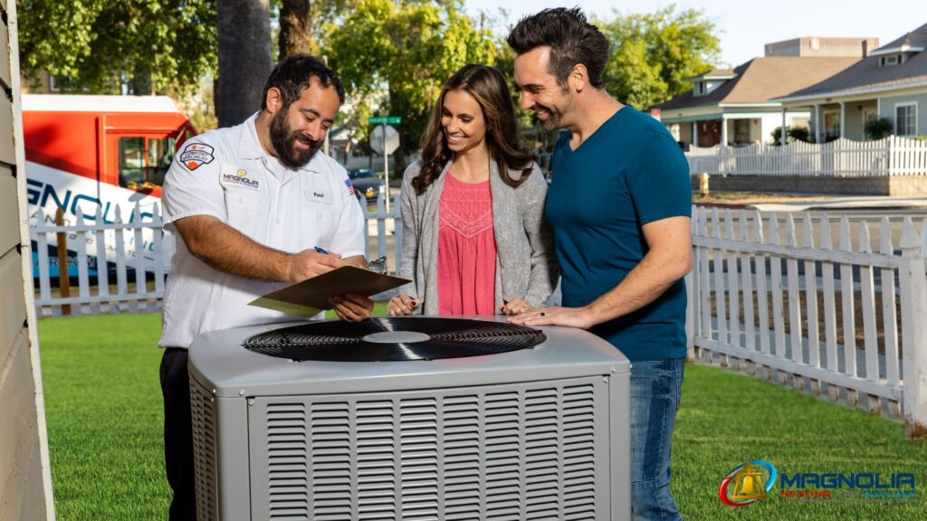 "Infographic comparing the cost to install a new HVAC system in Southern California, Orange County, California overall, and the national average."
